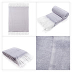 Supersoft Mohair Wool Cozy Mix Blanket with Timeless Appeal (Size 170x130 cm) - Lilac