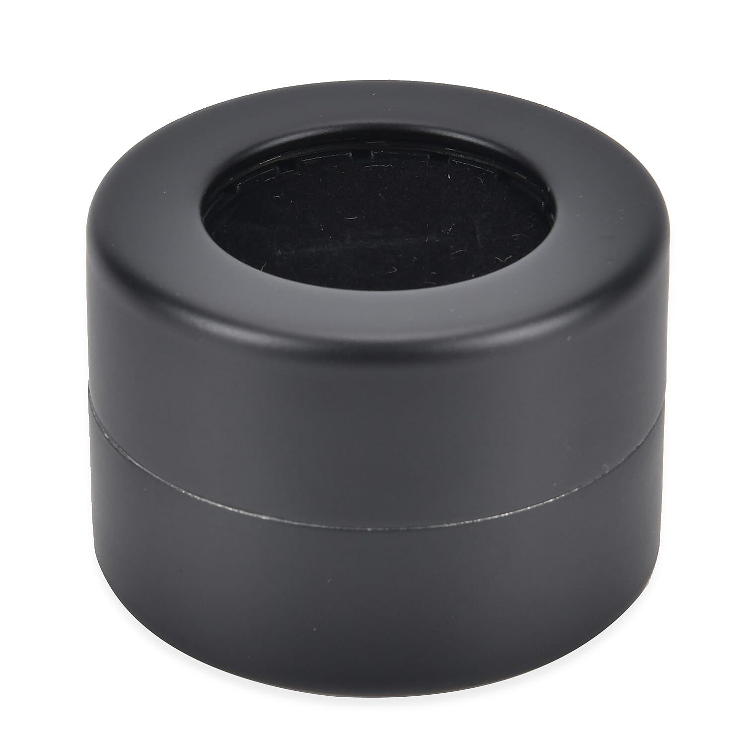 Rotating Ring Storage Box with Heart-Love Design (Size 6x6x4 cm) - Black