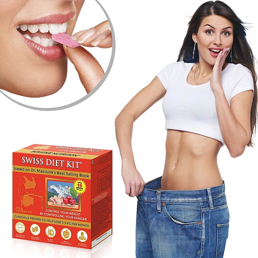 SWISS DIET KIT - Cherry Flavour Dietary Candies Refill Pack (250g) - 84 Pieces