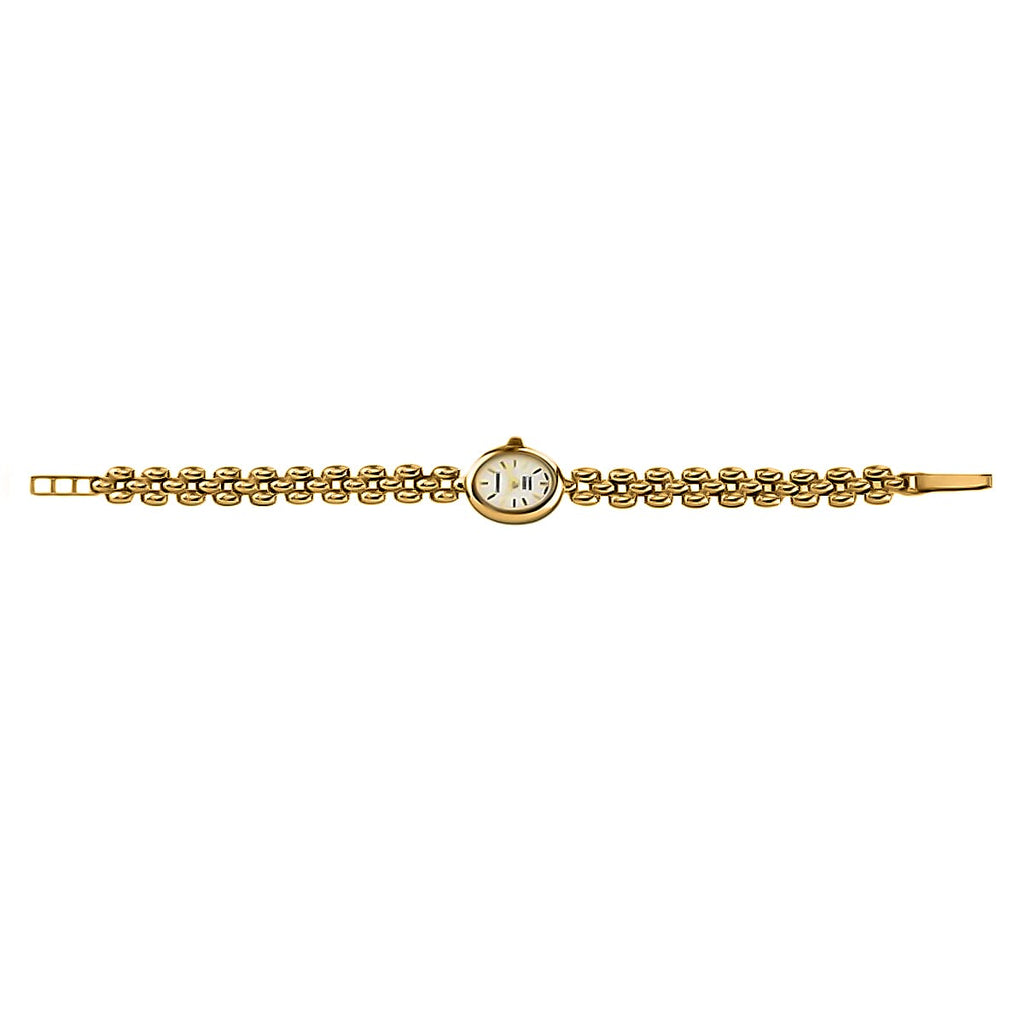 Closeout Deal - Swiss Movement Watch in 9K Yellow Gold Panther Link Bracelet. Gold wt 11.43 Gms