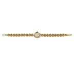 Closeout Deal - Swiss Movement Watch in 9K Yellow Gold Panther Link Bracelet. Gold wt 11.43 Gms