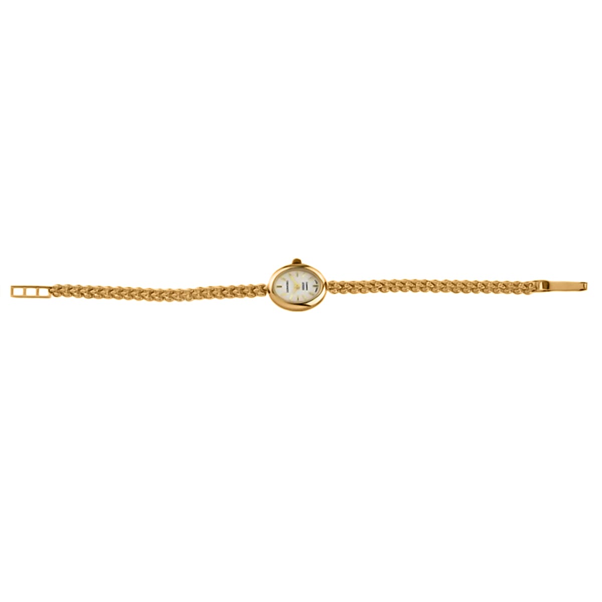 LUXORO 9K Yellow Gold Swiss Movt. Water Resistant Watch in Panther Chain Strap (Size - 7 - 7.5) Gold Wt. 10.31 Gms.