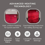 Doorbuster - Double Layer Sherpa Electric Heated Blanket with Overheating Protection & Detachable Controller (Power 160W, King Size) - Red