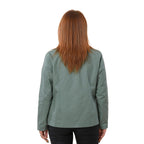 TAMSY 100% Cotton Jacket with Pockets (Size M) - Green
