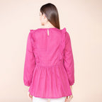 TAMSY 100% Cotton Plain Top (Size 8) - Malaga