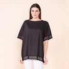 TAMSY 100% Cotton Top (Size 8-18) - Black