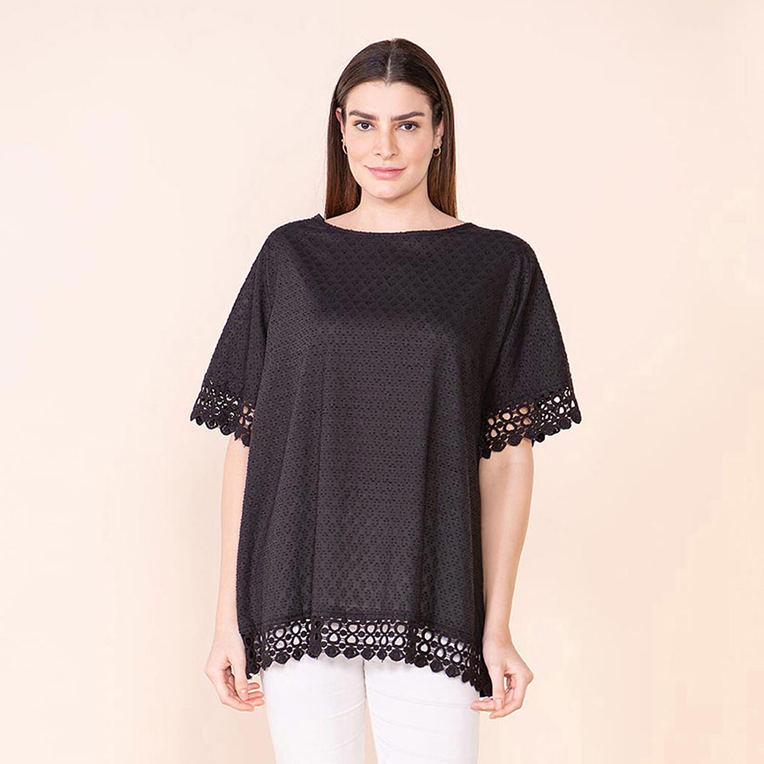 TAMSY 100% Cotton Top (Size 8-18) - Black