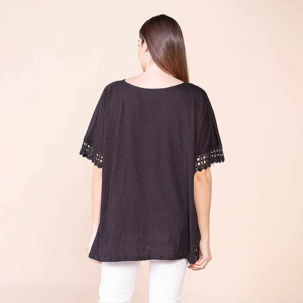 TAMSY 100% Cotton Top (Size 8-18) - Black