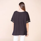 TAMSY 100% Cotton Top (Size 8-18) - Black