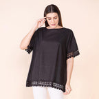 TAMSY 100% Cotton Top (Size 8-18) - Black
