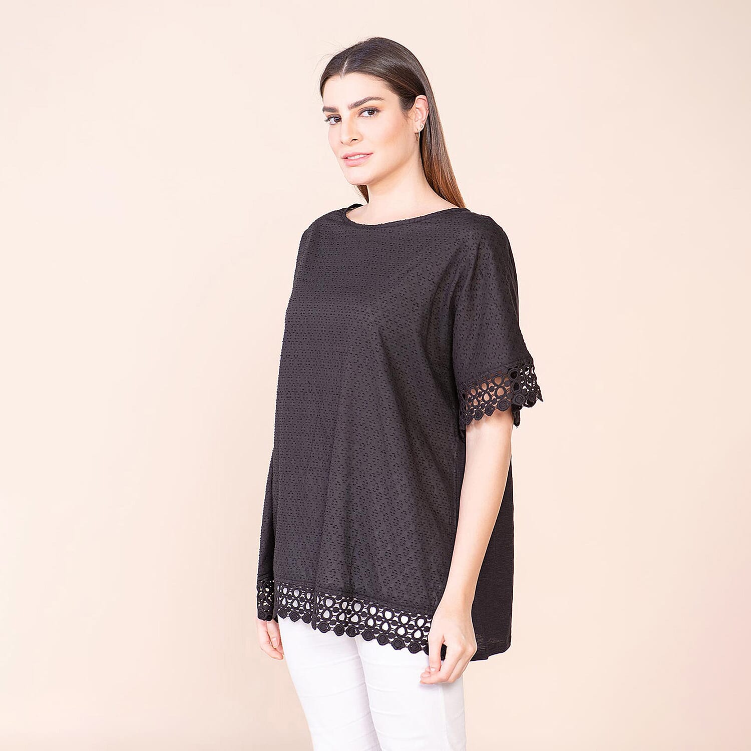 TAMSY 100% Cotton Top (Size 8-18) - Black