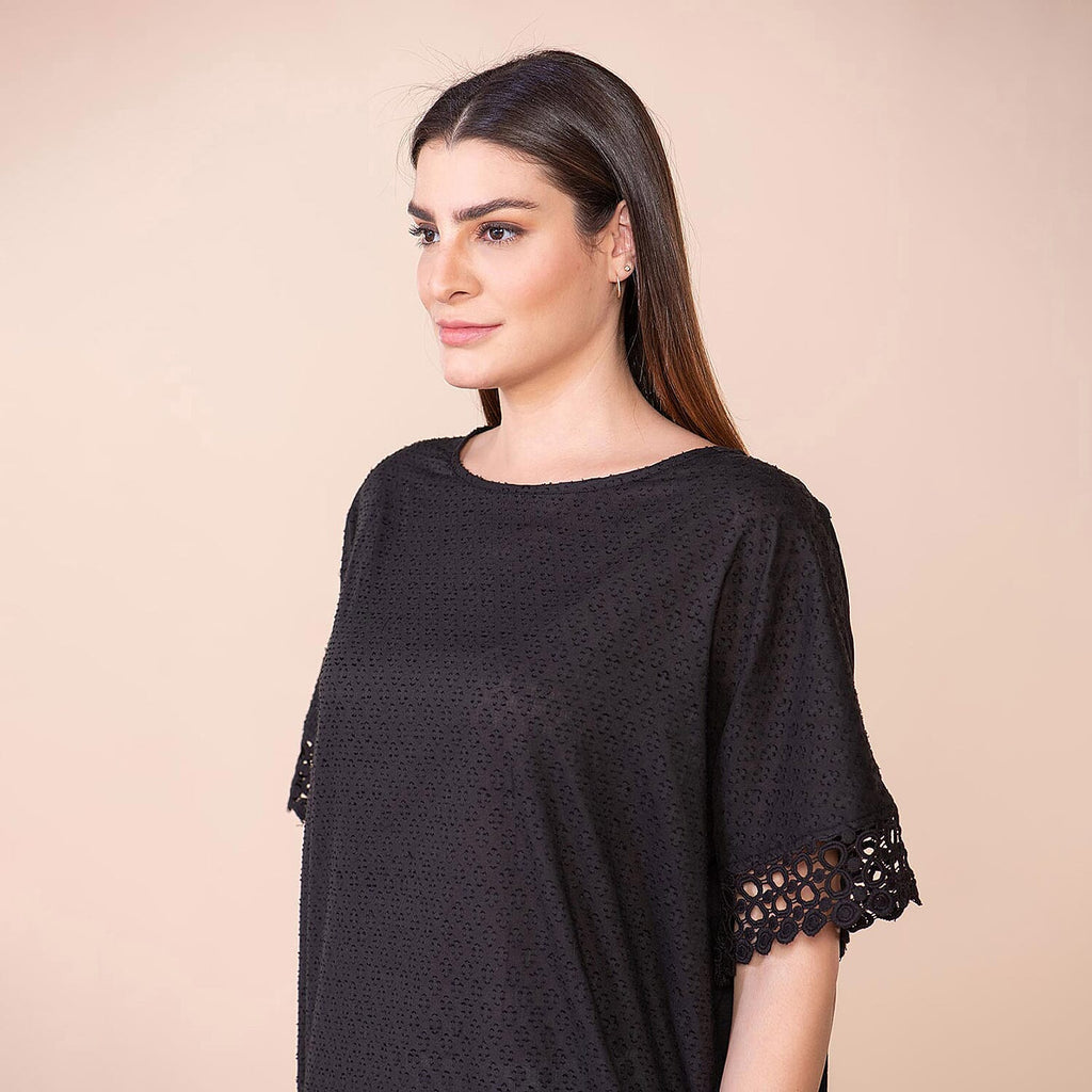 TAMSY 100% Cotton Top (Size 8-18) - Black