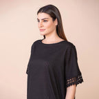TAMSY 100% Cotton Top (Size 8-18) - Black