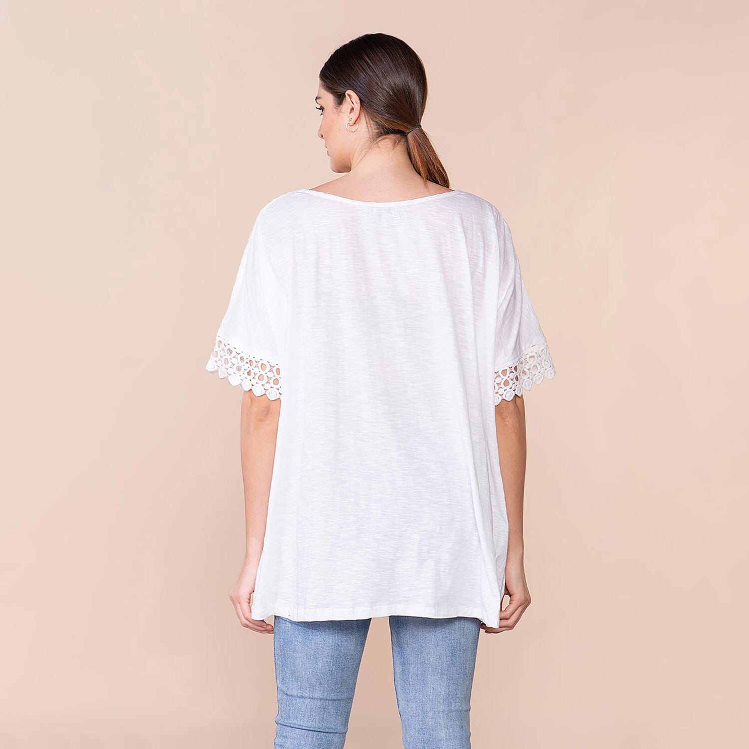 TAMSY 100% Cotton Top (Size 8-18) - White