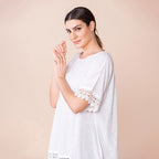 TAMSY 100% Cotton Top (Size 8-18) - White