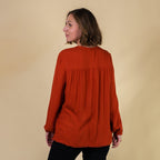 TAMSY 100% Viscose Plain Top (Size 20) - Red