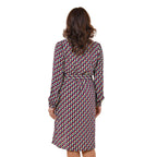100% Viscose Squire Pattern Dress (Size L, 16-18) - Multi