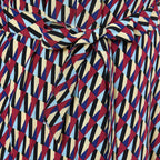 100% Viscose Squire Pattern Dress (Size L, 16-18) - Multi