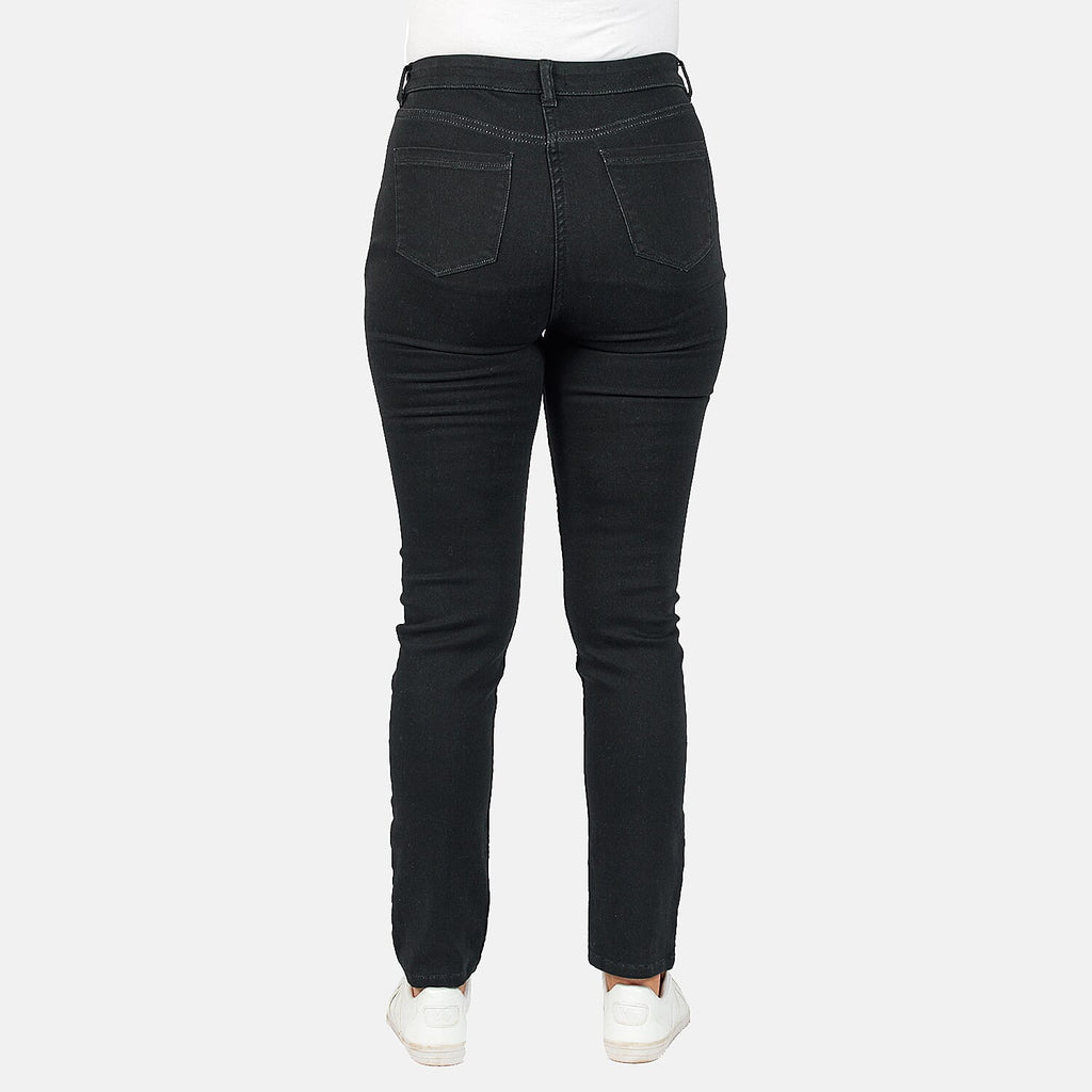 TAMSY - Angelina Straight Fit Jeans (Size 12) - Black