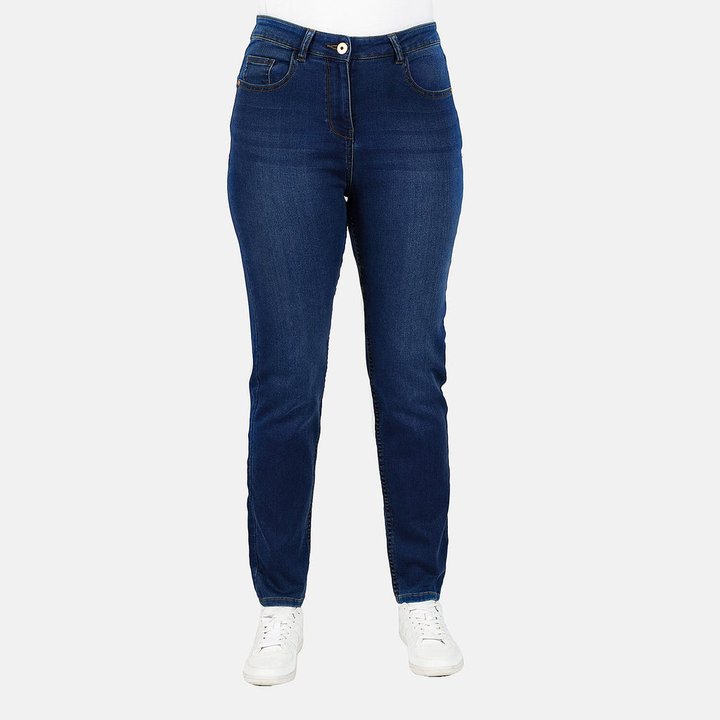 TAMSY - Angelina Relaxed Stretch Jean (Size 12) - Indigo