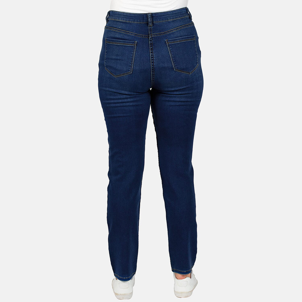 TAMSY - Angelina Relaxed Stretch Jean (Size 12) - Indigo