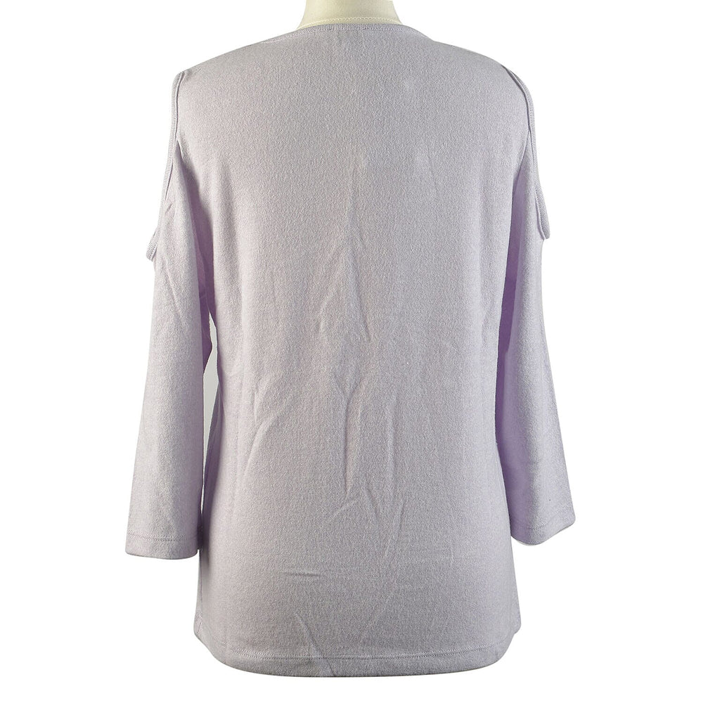 TAMSY Cold Shoulder Top (Size M,12-14) - Lilac