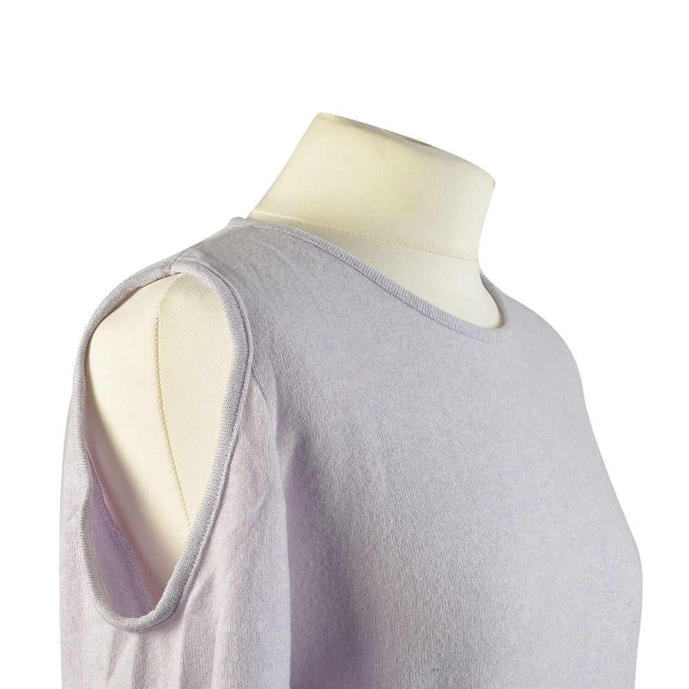 TAMSY Cold Shoulder Top (Size M,12-14) - Lilac