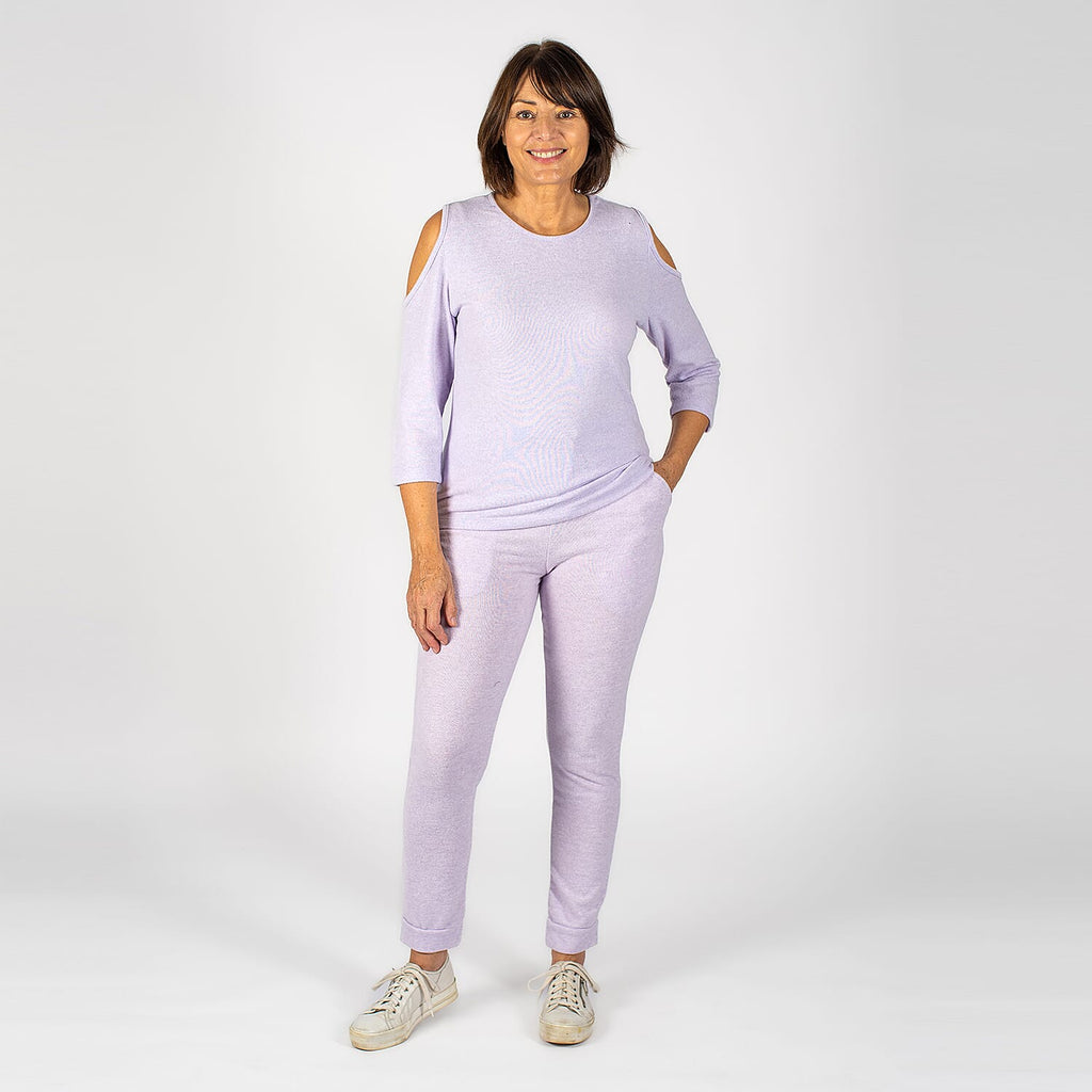 TAMSY Jersey Top (Size S, 8-10) - Lilac