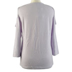 TAMSY Cold Shoulder Top (Size XXL, 24-26) - Lilac