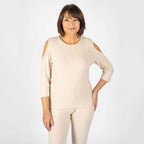 TAMSY Jersey Top (Size S, 8-10) - Beige