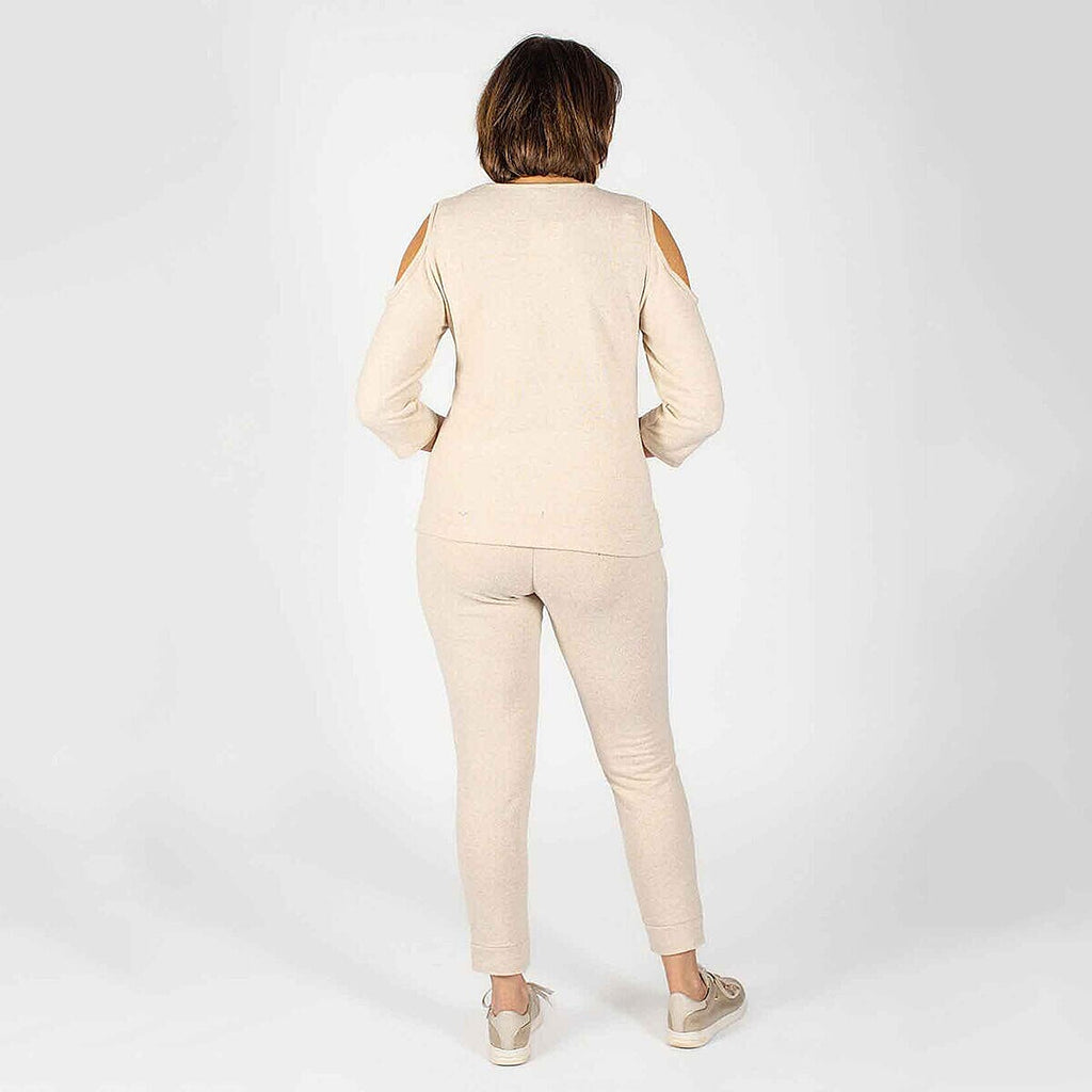 TAMSY Jersey Top (Size S, 8-10) - Beige