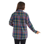TAMSY 100% Viscose Check Shirt (Size L) - Multi