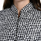 TAMSY Dot Printed Padded Jacket (Size 26) - Black