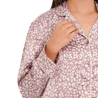 TAMSY Floral Pattern Nightwear Set (Size S) - Light Pink