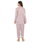 TAMSY Floral Pattern Nightwear Set (Size XL) - Light Pink