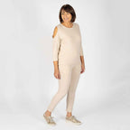 TAMSY Jersey Top (Size S, 8-10) - Beige