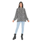 TAMSY Leopard Pattern Top (Size 26) - Black
