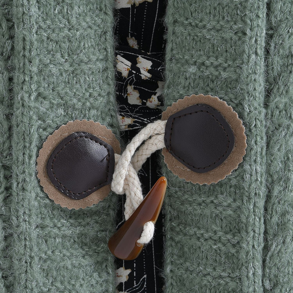 TAMSY Long Cardigan with Buttons (Size 8-22) - Olive Green