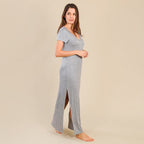Tamsy Jersey Long Maxi Dress (Size S,8-10) - Grey