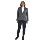 TAMSY Long Sleeves Blazer with Notched Lapel Collar (Size S,8-10) - Grey