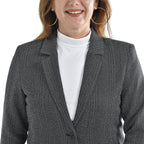 TAMSY Long Sleeves Blazer with Notched Lapel Collar (Size S,8-10) - Grey