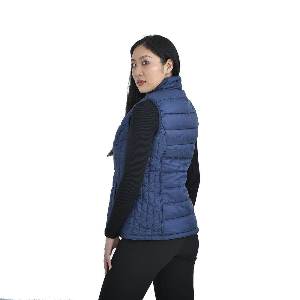 TAMSY Padded Gilet with 2 Side Zippered Pockets (Size S,8-10) - Navy