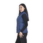 TAMSY Padded Gilet with 2 Side Zippered Pockets (Size S,8-10) - Navy