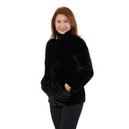 TAMSY Faux Fur Coat (Size L, 16-18)  - Black