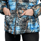 TAMSY Printed Padded Jacket (Size 18) - Blue