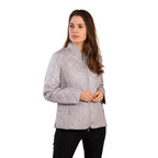 TAMSY Quilted Pattern Padded Jacket (Size 16) - Light Grey