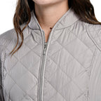 TAMSY Quilted Pattern Padded Jacket (Size 22) - Light Grey