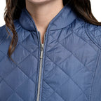 TAMSY Quilted Pattern Padded Jacket (Size 14) - Blue