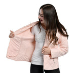TAMSY Quilted Pattern Padded Jacket (Size 12) - Light Peach