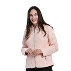 TAMSY Quilted Pattern Padded Jacket (Size 20) - Light Peach